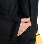 Roxy Women's Billie Insulated Jacket 2024 - A black insulated jacket with a zippered chest pocket and adjustable cuffs.