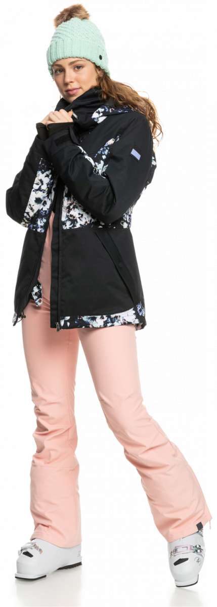 Roxy Women's Blizzard Beanie - A mint green beanie with a brown pom-pom on top.