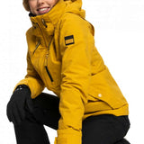 Roxy Women's Blizzard Beanie - A black beanie with a brown faux fur pom-pom on top.