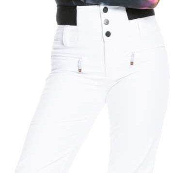 Roxy Women's Blizzard Collar - A black snowsuit with a subtle, abstract pattern of pink and blue swirls on the chest area.