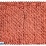 Roxy Women's Blizzard Collar 2024 - A soft pink knit collar with a subtle sheen and ribbed edges.