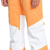 Roxy Women's Chloe Kim Woodrose Pant 2024 - A pair of women's snow pants in a woodrose color with a subtle pattern on the side pocket.