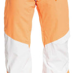 Roxy Women's Chloe Kim Woodrose Pant 2024 - A pair of women's snow pants in a woodrose color with a subtle pattern on the side pockets.