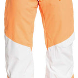 Roxy Women's Chloe Kim Woodrose Pant 2024 - A pair of women's snow pants in a woodrose color with a subtle pattern on the side pockets.