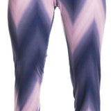 Roxy Women's Daybreak Base Layer Bottoms 2022 - A pair of women's base layer bottoms in a light purple color with a subtle chevron pattern.