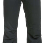 Roxy Women's Diversion Insulated Pant 2023 - Black insulated snow pants with a quilted pattern on the upper thigh area.