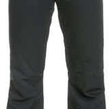 Roxy Women's Diversion Insulated Pant 2023 - Black insulated snow pants with a quilted pattern on the upper thigh area.