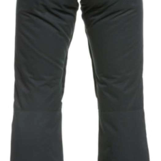 Roxy Women's Diversion Insulated Pant 2023 - Black snow pants with a subtle white logo on the left thigh.