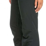 Roxy Women's Diversion Insulated Pant 2023 - Black snow pants with a zippered pocket on the right thigh and two belt loops at the waist.