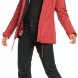 Roxy Women's Diversion Insulated Pant - Black snow pants with a subtle white stripe down the side of each leg.