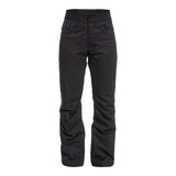 Roxy Women's Diversion Insulated Pant 2024 - Black snow pants with a quilted pattern on the upper thigh area.