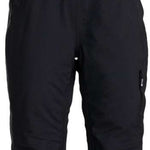 Roxy Women's Gore Stretch Prism Bib Pants 2024 - Black bib pants with a subtle geometric pattern on the side of the leg.