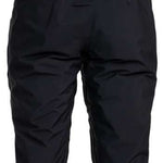 Roxy Women's Gore Stretch Prism Bib Pants 2024 - Black bib pants with a subtle geometric pattern on the upper thigh area.