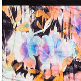 Roxy Women's Lana Collar - A pastel floral patterned scarf with a black collar and white trim.