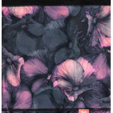 Roxy Women's Lana Collar - A black floral patterned waist-length zip-up jacket with a high collar and two front pockets.