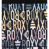 Roxy Women's Lana Collar 2024 - A black collar with a white geometric pattern and a small, circular logo on the front.