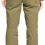 Roxy Women's Nadia Insulated Pants 2022 - Olive green pants with a zippered pocket on the back right side.