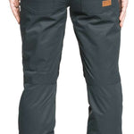 Roxy Women's Nadia Insulated Pants 2022 - Dark gray pants with a zippered pocket on the back right side.