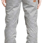 Roxy Women's Nadia Insulated Pants 2022 - Light gray snow pants with a textured pattern and zippered pocket on the back.