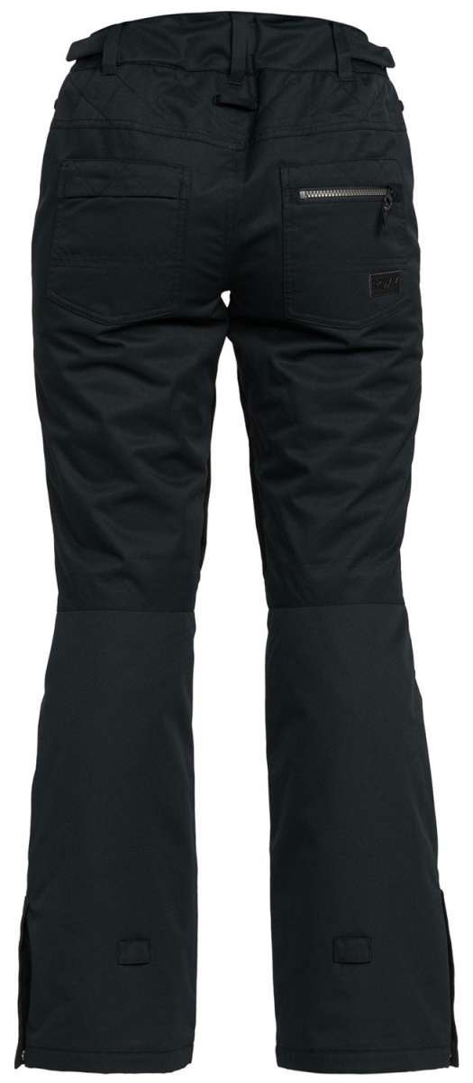Roxy Women's Nadia Insulated Pants 2024 - Black pants with a zippered pocket on the back right side.