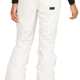 Roxy Women's Nadia Insulated Pants 2024 - A pair of white snow pants with a zippered pocket on the back right side.
