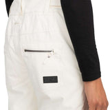 Roxy Women's Nadia Insulated Pants 2024 - A pair of white insulated pants with a zippered pocket on the back.