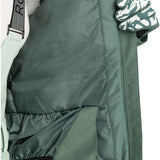Roxy Women's Presence Insulated Parka Jacket 2024 - A dark green parka jacket with a black strap and silver hardware.