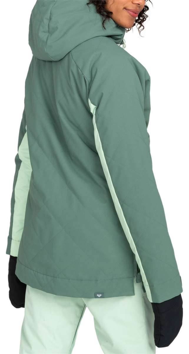 Roxy Snow Winter Rebel Jacket Vivid Green Dames ski jassen Roxy Snow Winter Rebel Jacket Vivid Green Dames ski jassen