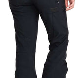 Roxy Women's Rising High Pant 2024 - Black snow pants with zippered pockets and adjustable belt loops.
