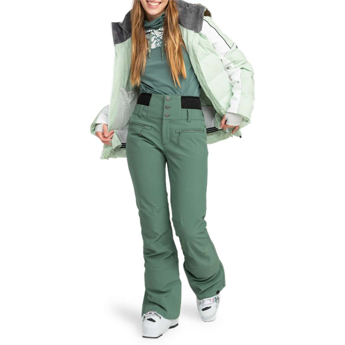 ROXY スノーボードパンツ M/M オリーブグリーン Roxy Women's Rising High Pant 2024 – Ski Pro AZ