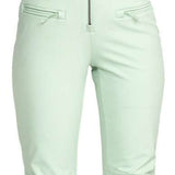 Roxy Women's Summit Bib Shell Pants 2024 - Light-colored bib shell pants with a zippered front and adjustable straps.
