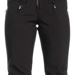 Roxy Women's Summit Bib Shell Pants 2024 - Black bib shell pants with a zippered fly and adjustable straps.