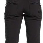 Roxy Women's Summit Bib Shell Pants 2024 - Black bib shell pants with a subtle snowflake pattern on the side of the leg.