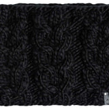 Roxy Ladies Winter Collar - A black faux fur collar with a small silver snap button at the front.