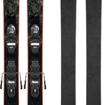 Rossignol Blackops Smasher Ski with Xpress 10 GW Ski Bindings 2021-2022 - A black ski with a marbled gray pattern on the top sheet.