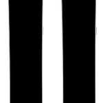 The image shows a pair of K2 Junior's Indy skis for the year 2020. The skis are black and white, with a design that includes stripes on the sides. They have a twin tip shape, which is suitable for both forward and backward skiing. The skis appear to be designed for children or young skiers, as indicated by their size and style.