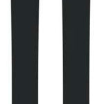 Salomon Stance 84 Skis 2024 - Black skis with a yellow logo on top.