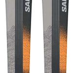 Salomon Stance 84 Skis 2024 - Black skis with white lettering and a gray stripe down the middle.