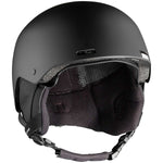 Salomon Brigade Helmet 2023 - Matte black helmet with a sleek, aerodynamic design and ventilation system visible on top.