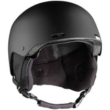 Salomon Brigade Helmet 2023 - Matte black helmet with a sleek, aerodynamic design and ventilation system visible on top.