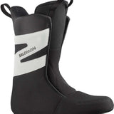 Salomon Dialogue Dual BOA Snowboard Boots 2024 - Black snowboard boots with a white logo on the side and silver BOA dials.