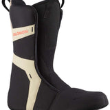 Salomon Echo Dual BOA Snowboard Boot 2024 - A black snowboard boot with a white logo on the side and a silver buckle.