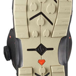 Salomon Echo Dual BOA Snowboard Boot 2024 - Black snowboard boot with a textured rubber outsole and black laces.