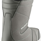 Salomon Faction BOA Snowboard Boots 2024 - A pair of snowboard boots with a gray upper and white soles, featuring a BOA closure system on the side.