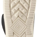 Salomon Faction BOA Snowboard Boots 2024 - White snowboard boots with a black logo on the heel of one boot.