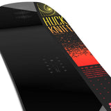 Salomon Huck Knife Pro Snowboard 2024 - Black snowboard with yellow and orange lettering on top.