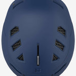 Salomon Husk Pro Helmet 2023 - A matte black helmet with a sleek, aerodynamic design and ventilation grills on top.