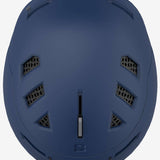 Salomon Husk Pro Helmet 2023 - A matte black helmet with a sleek, aerodynamic design and ventilation grills on top.