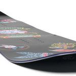 Salomon Junior's Grail Snowboard 2024 - A black snowboard with a red and blue logo at the top.