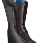 Salomon Junior's S/Max 65 Ski Boots 2024 - Black ski boot with blue accents and a white strap on top.